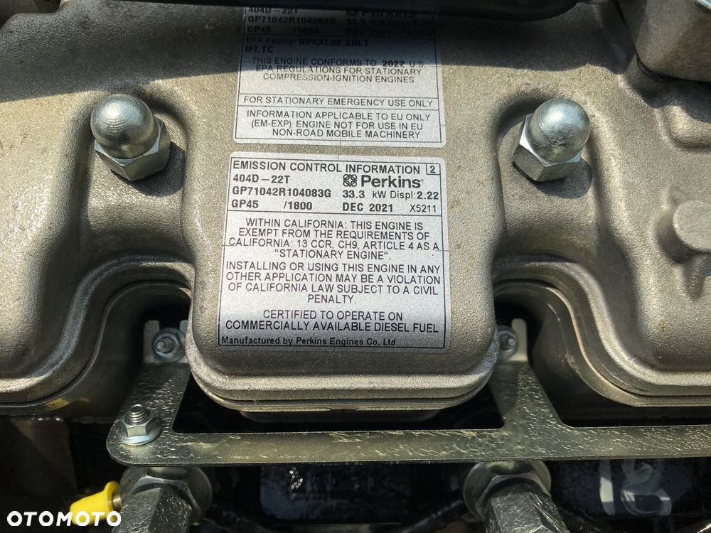SILNIK Perkins 404D-22T 404D 22T 33.3kW 18900netto - 11