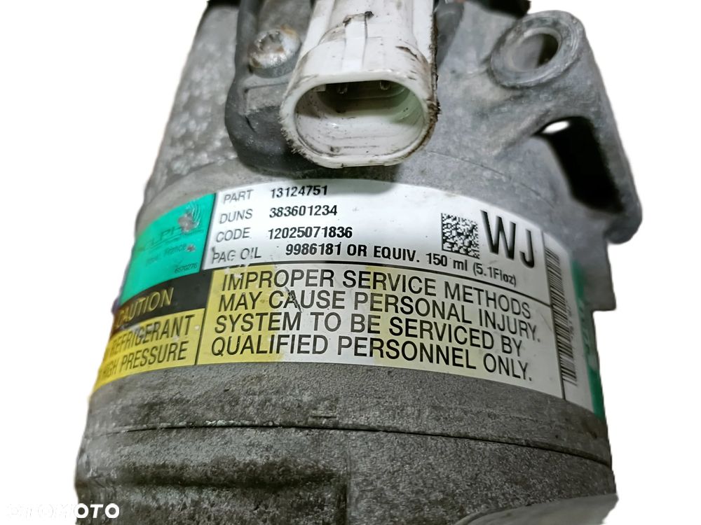 OPEL ASTRA III H 04-14 r. 1,7 CDTI sprężarka kompresor klimatyzacji DELPHI 13124751 + - 3