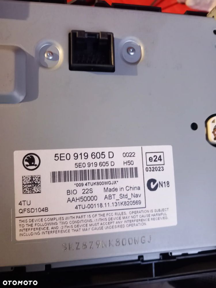 Czytnik Kart wyświetlacz Skoda Octavia 3 - 3