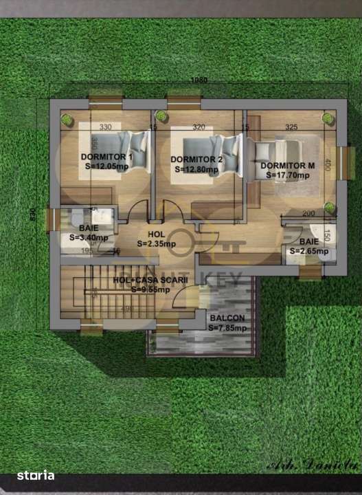 Casa P+1+pod, in zona Gulia Eden Forest, Teren 468M! Comision 0%! - Imagine principală: 4/4