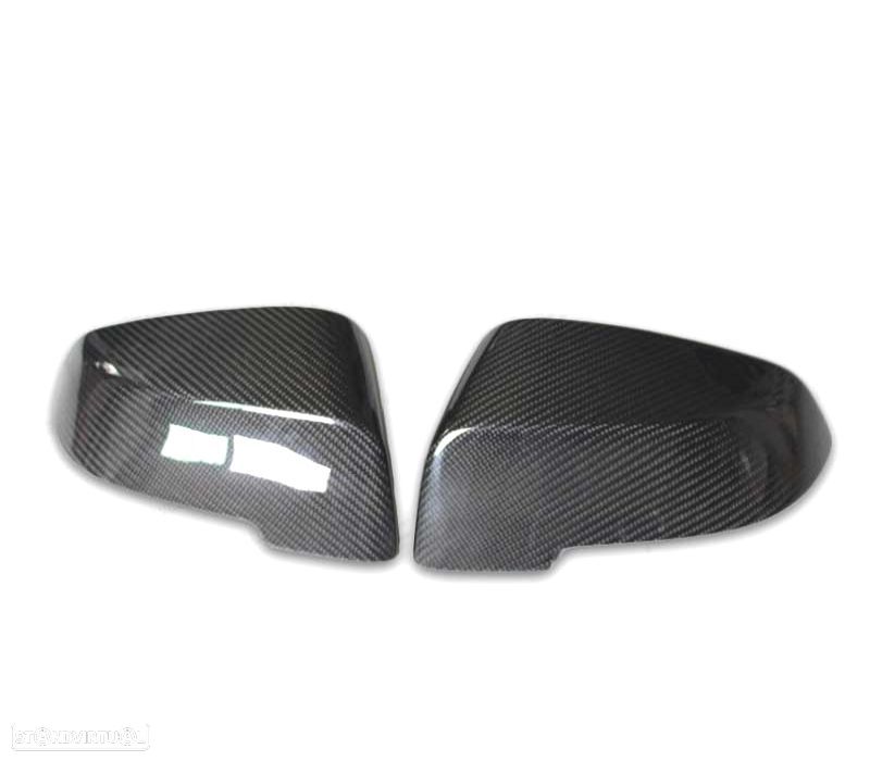 CAPAS DE ESPELHOS RETROVISORES BMW F20 F22 F30 F32 F33 F36 E84 CARBONO - 3
