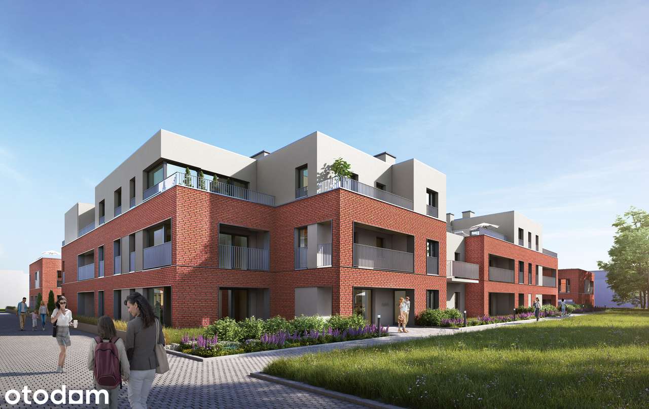 3-pokojowe mieszkanie 54m2 + ogródek Bezpośrednio