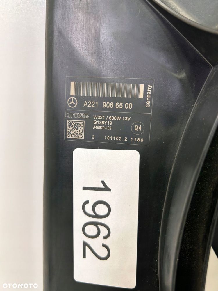 MERCEDES W221 W216 WENTYLATOR OBUDOWA CHŁODNIC - 3
