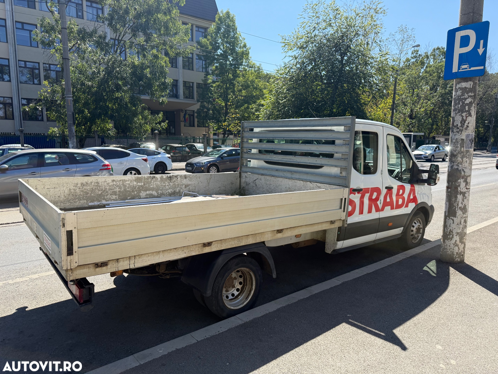 Ford Transit 2017 2.2tdi Punte Dubla 7 locuri  Bena Aluminiu TVA Camioneta Dokka 7 locuri Carosata Pick-Up Unic Proprietar de noua Reprezentanța Ford Carte Service Istoric Complet km reali Clima AC Nu Mercedes Sprinter VW crafter Boxer Peugeot - 22