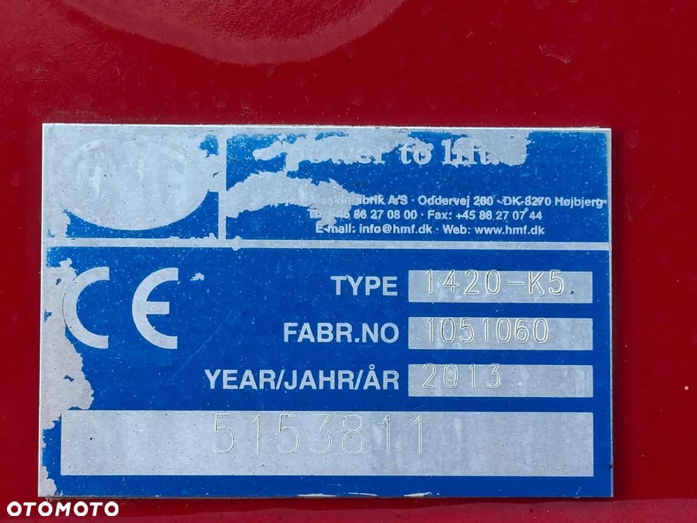 Volvo FL 300 /4X2/SKRZYNIOWY/HDS/HMF 1420 K5 /WYS 14.9 M - 34