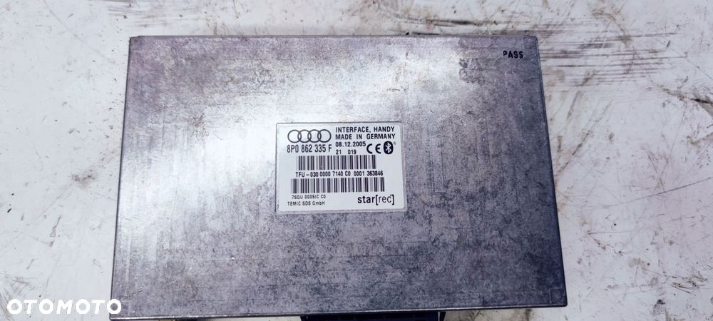 MODUŁ BLUETOOTH TELEFONU AUDI A3 A4 A6 8P0862335F - 2