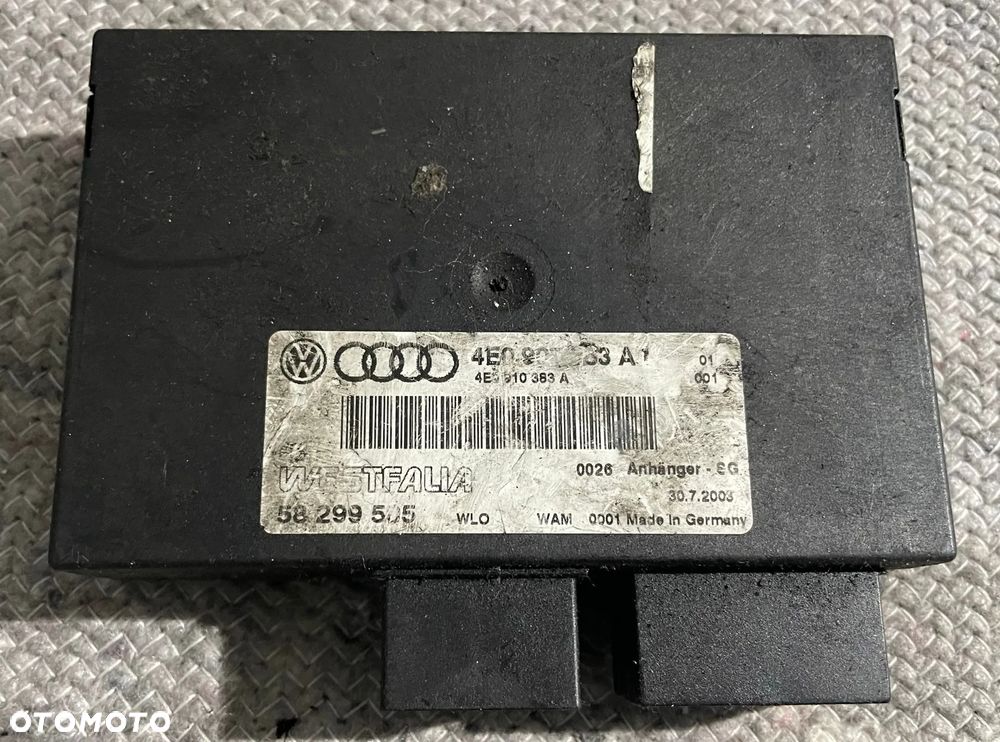 Audi A8 D3 4E moduł sterownik haka 4E0907383A