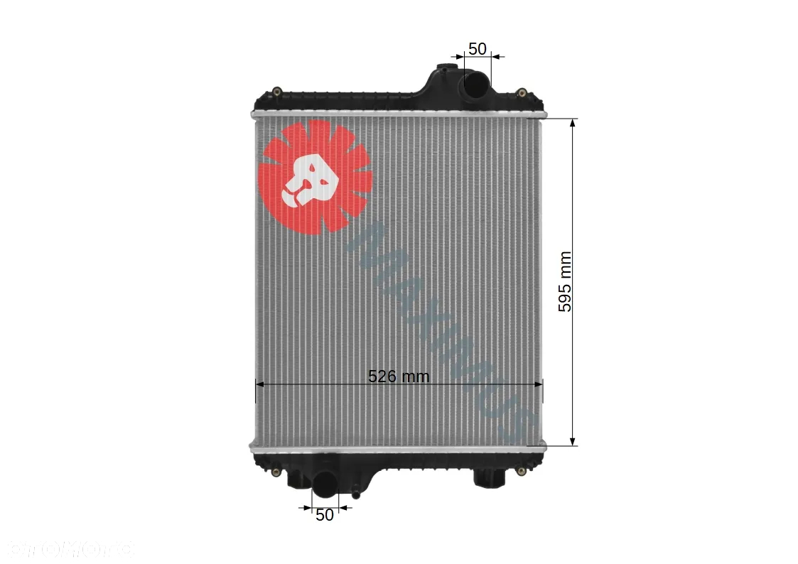 NOWA CHŁODNICA WODY CASE MXM140 MXM155 NEW HOLLAND TM140 TM155 82023603 82026513 82028246 82033523 82033791 82038687 87306753 87352191 - 2