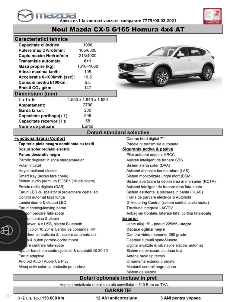 Mazda CX-5 G165 AT Homura Plus - 12