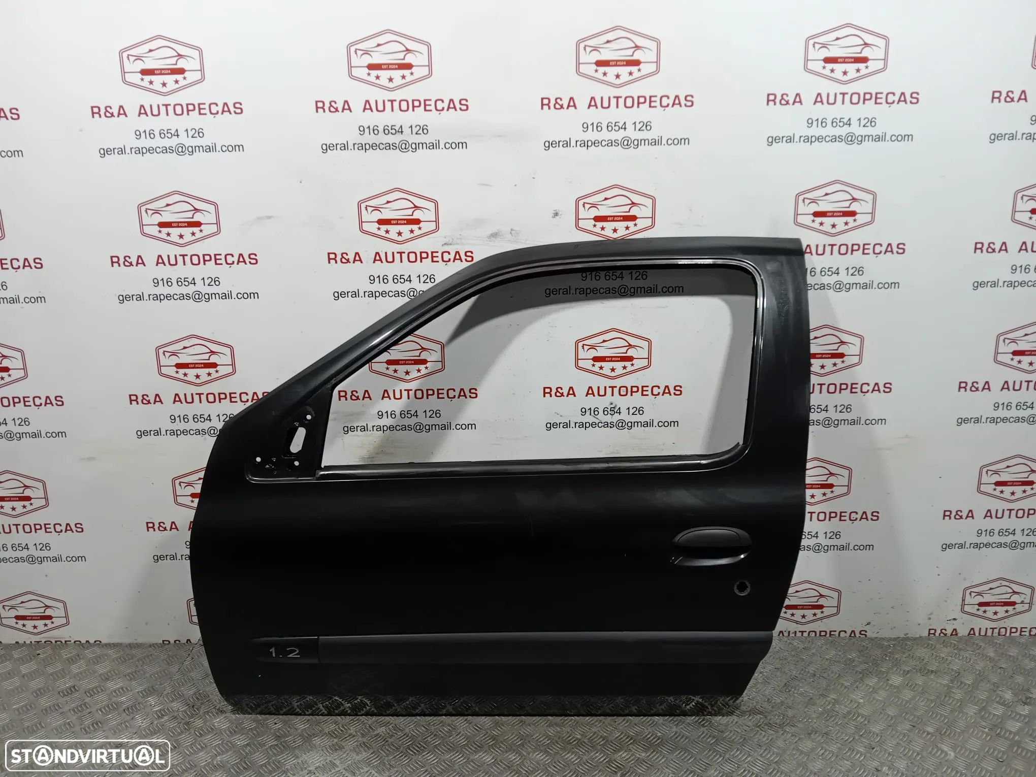 Porta Esquerda Renault Clio 2 II Preto Original - 1
