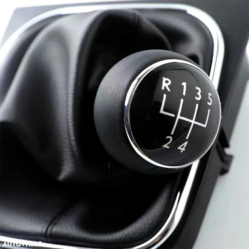 Nuca Schimbator cu Manson Piele VW Golf 5 6 Jetta MK5 MK6, EOS 5trepte - 4