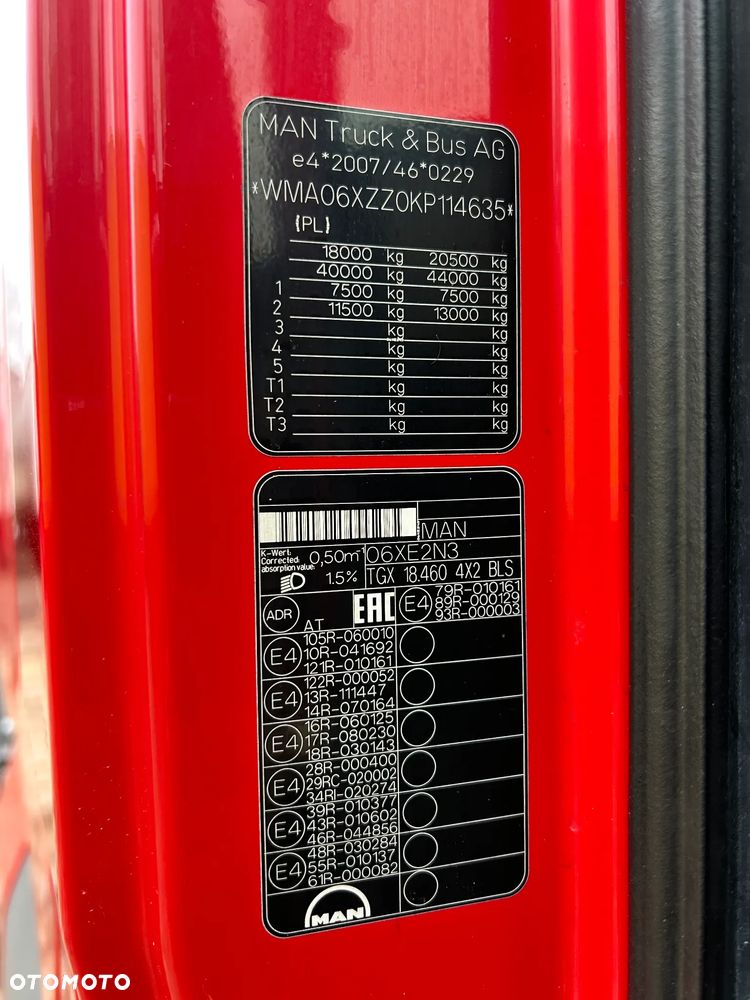 MAN TGX 18.460 KM AUTOMAT / 2019 ROK REJESTRACJA / 9 SZTUK / POLSKI SALON / ORYGINALNY PRZEBIEG 690 TYS. KM / DOSTĘPNE 9 SZTUK !! - 36