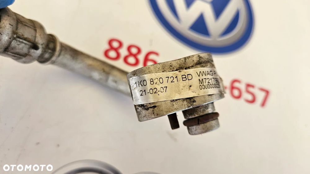 Skoda Octavia 2 II 1.9 TDI Przewód klimatyzacji Rurka klimy 1K0820721BD - 4
