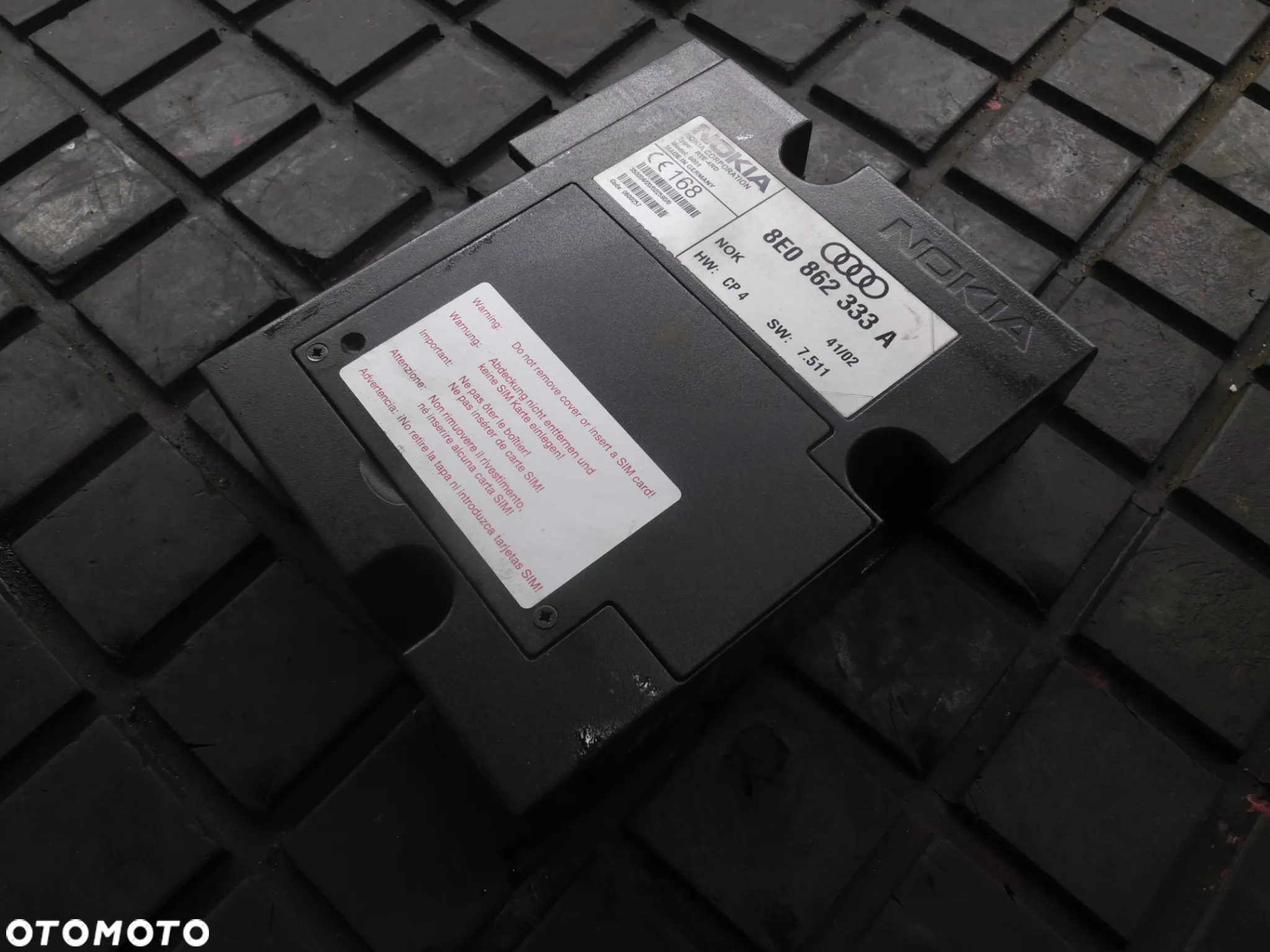 AUDI A4 B6 A6 C5 MODUŁ STEROWNIK TELEFONU 8E0862333A ORYGINAŁ NOKIA POSIADAM 2 SZT - 3