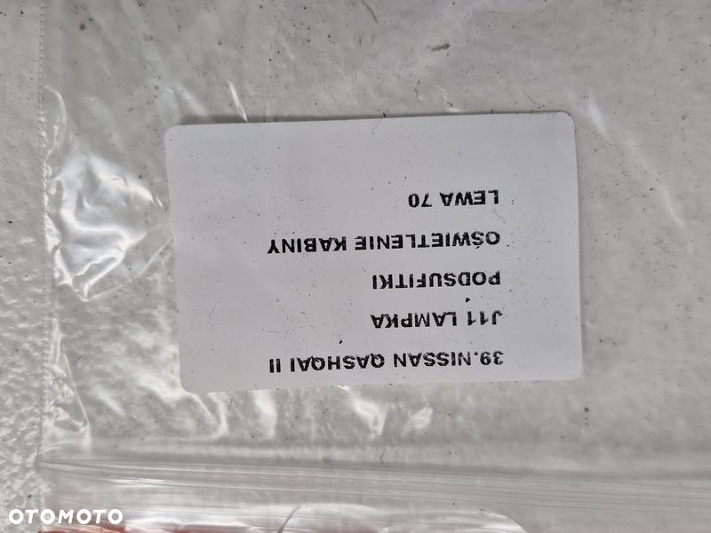 NISSAN QASHQAI II J11 2 LAMPKA PODSUFITKI LEWA OŚWIETLENIE KABINY - 5