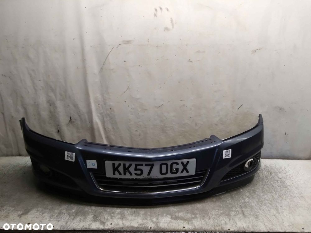 @ ZDERZAK PRZÓD PRZEDNI DO OPEL ASTRA H 3 III LIFT FL HALOGENY Z168 SZARY - 1