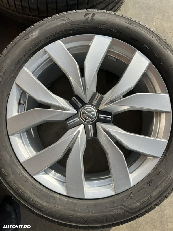 vând set jante originale de Volkswagen Touareg pe 20” cu anvelope de vară - 3