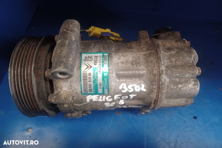 Compresor AC SD6C12 965191098 01145802561 Peugeot 308 T7 [2007 - 2011 - 16