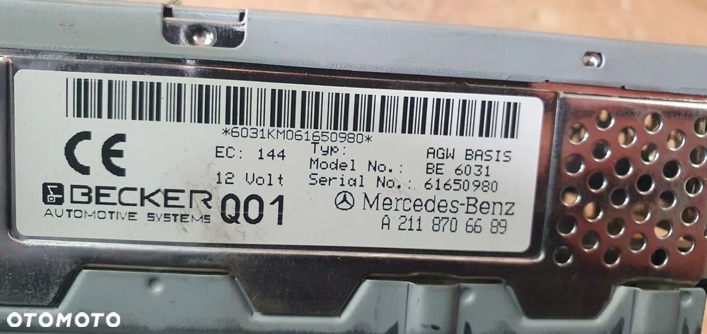 Moduł tuner wzmacniacz radia Mercedes E-Klasa W211 A2118706689 - 6