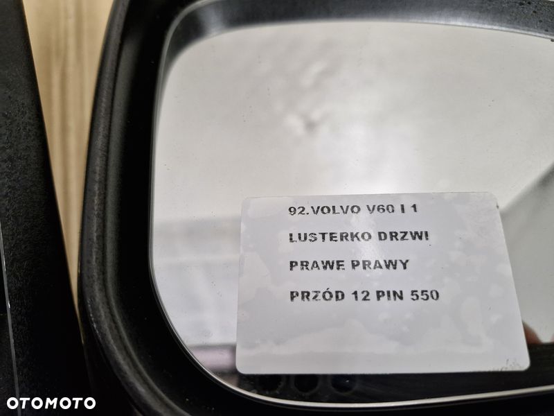 VOLVO V60 1 I LUSTERKO DRZWI PRAWE 12 PIN - 12