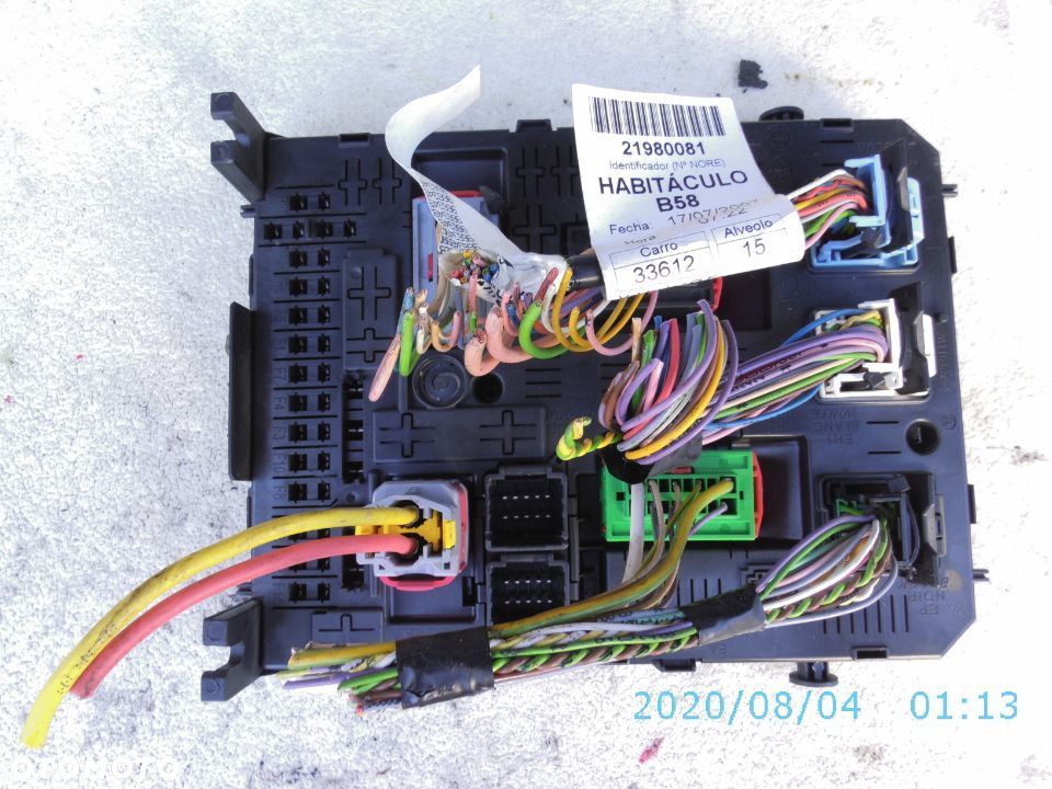 CITROEN C4 PICASSO MODUŁ BSI SKRZYNKA 96640587800R + WTYCZKI - 1