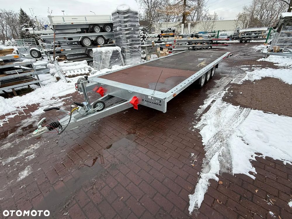 Martz Przyczepa Temared CARPLATFORM 6021/3 S 3,5T laweta platorma 6x2 3 osie najazdy koła r13c dostawa - 10