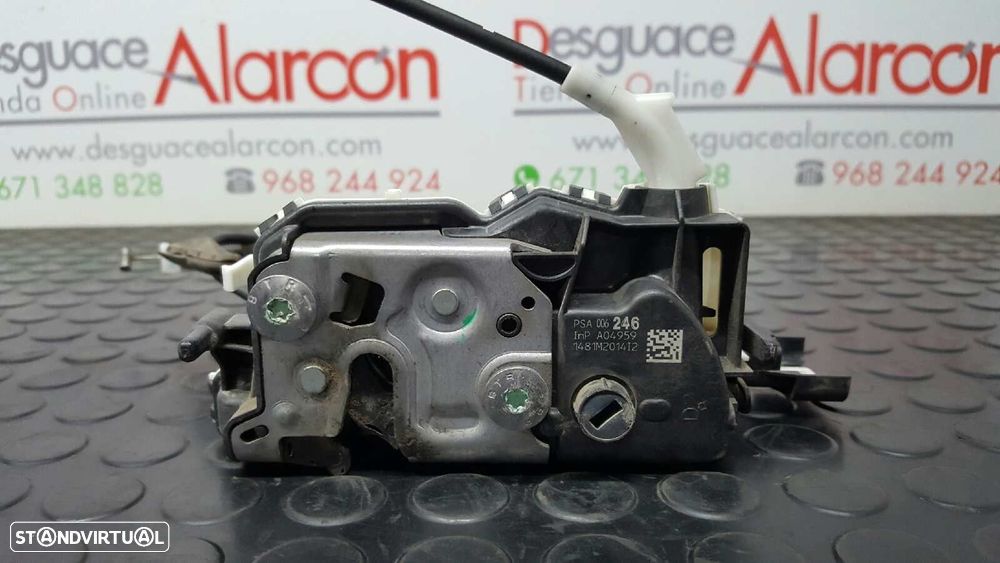 FECHADURA PORTA FRENTE DIREITA CITROEN C3 1.2 12V E-VTI - 2