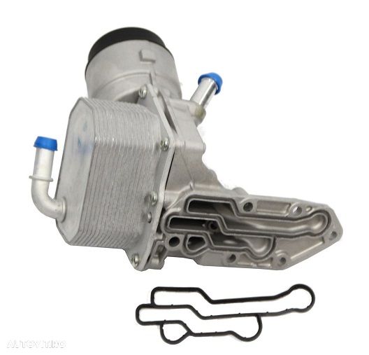 Radiator racire ulei motor, termoflot Ford Ranger, 01.2011-12.2016, motor 2.2 TDCI, 3.2 TDCI, diesel, 80x120x60 mm, cu carcasa filtru, din aluminiu - 1