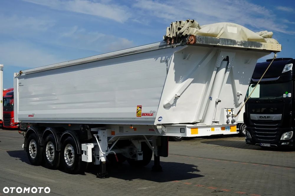 Benalu WYWROTKA / 30 m3 / ALUMINIOWA / OŚ PODNOSZONA / WAGA: 5 100 KG / SAF /  ALUFELGI / - 1