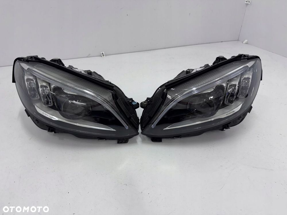 KOMPLET LAMP PRZÓD PRZEDNIE MERCEDES C KLASA W205 A205 LIFT LED MULTIBEAM - 1