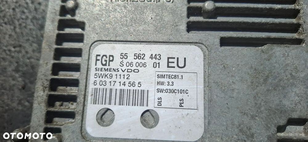 KOMPUTER OPEL VECTRA C 2.2 5WK91112 55562443 - 3