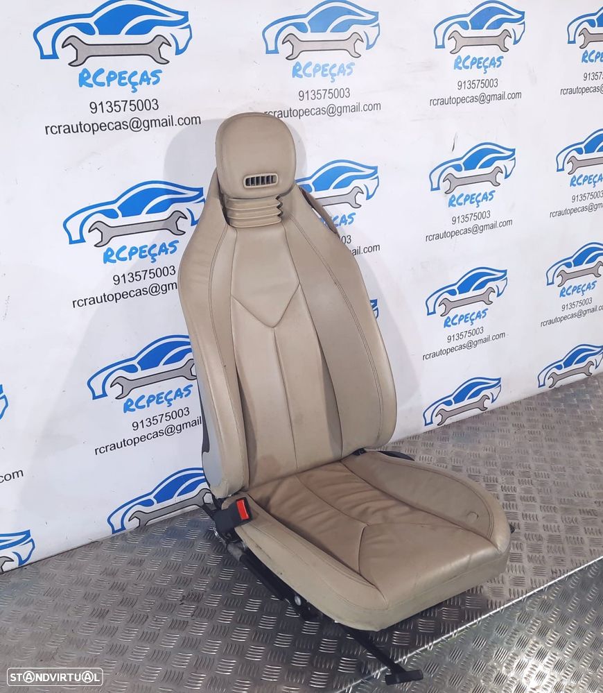 BANCOS PELE BEGE MERCEDES BENZ CLASS SLK R171 AMG - 10