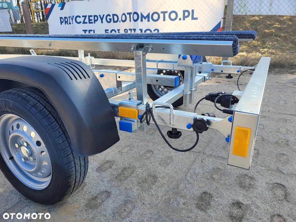 Faro Przyczepa podłodziowa AQUA 5,2m lekka pod łódź płozy obite materiałem - 9