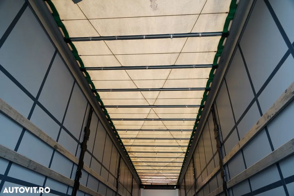 Wielton REMORCĂ CU CORTINĂ WIELTON STANDARD / ACOPERIȘ LVT / SISTEM BDE - STALPINI CULISANȚI / AXĂ RIDICABILĂ / PUȚIN FOLOSITĂ - 18