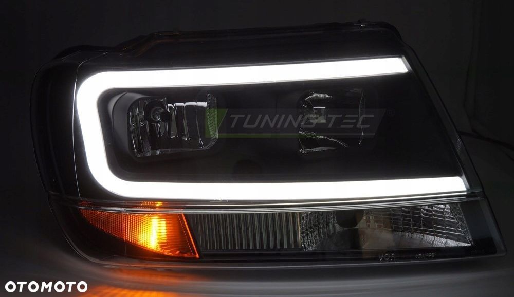 Reflektory Lampy kpl Tube LED Neon Black Tuning Jeep Grand Cherokee WJ 99- - 10
