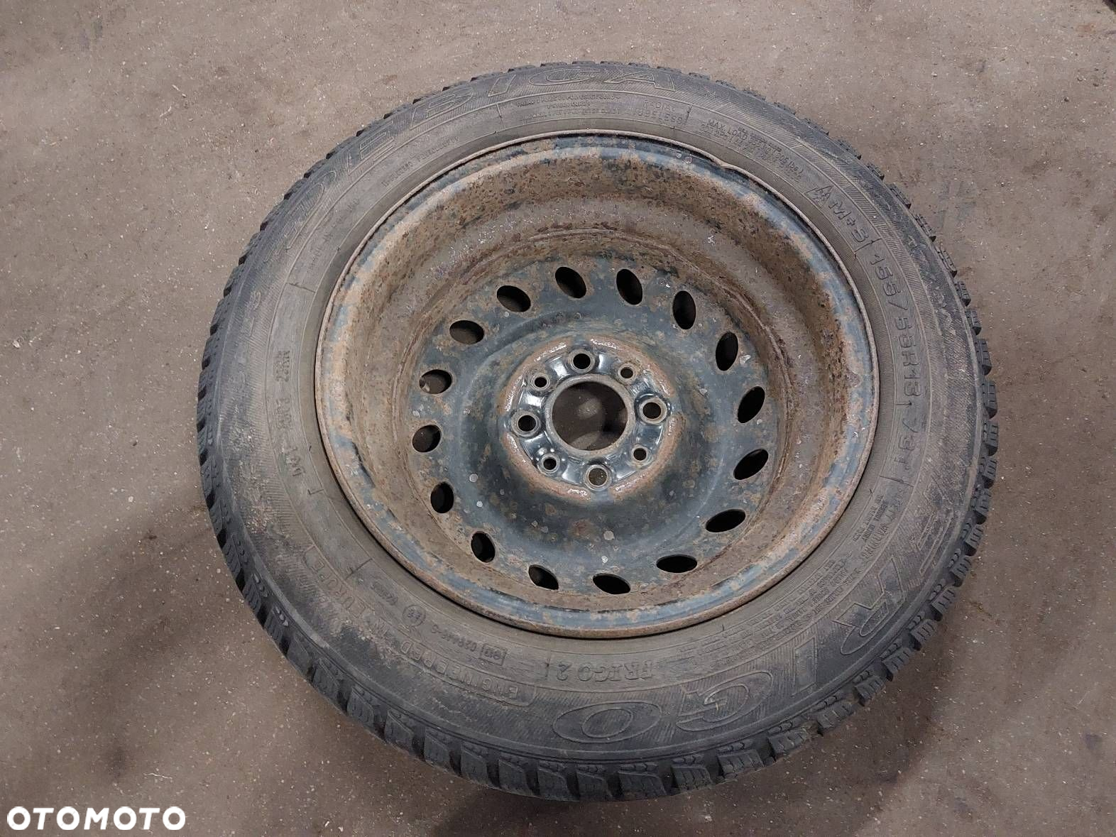 KOŁO FELGA OPONA ZAPAS 4x98 5Jx13 ET33 FI58,1 155/65R13 FIAT SEICENTO - 9