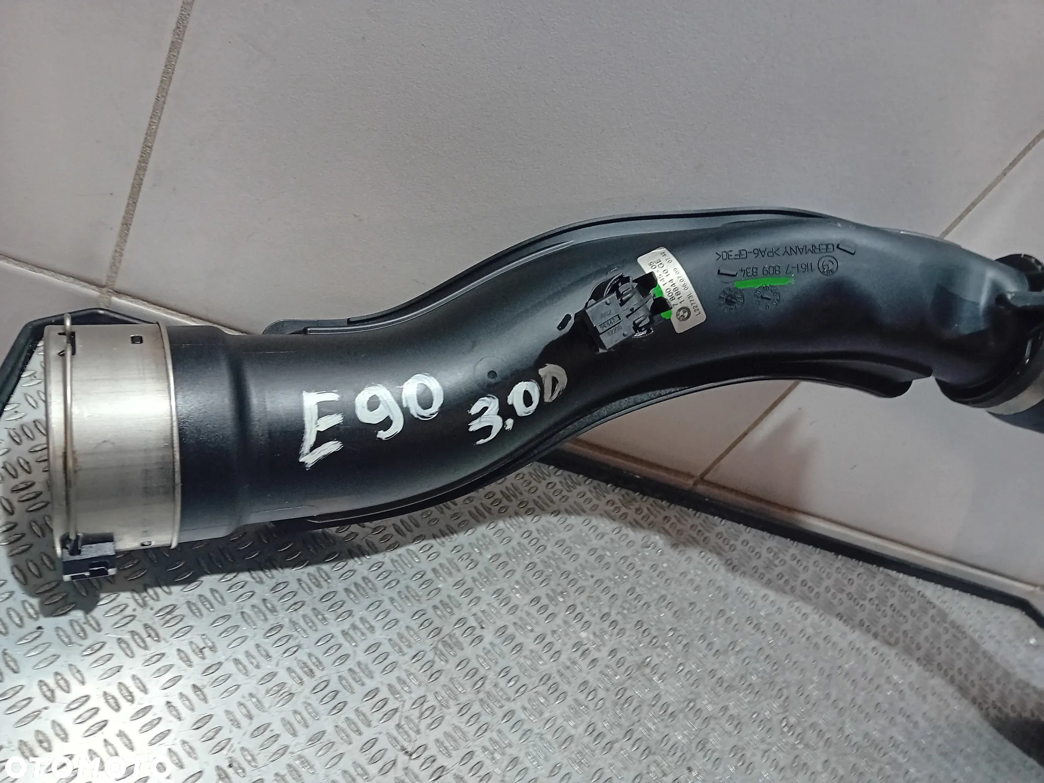 przewód wąż intercoolera 7809834 7800145 BMW E90 3.0 D - 3