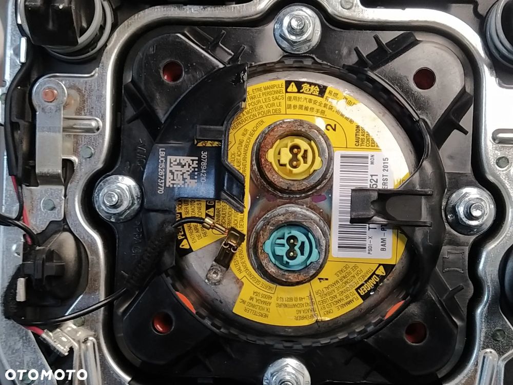 RANGE ROVER VOGUE L405 SPORT L494 AIRBAG PODUSZKA POWIETRZNA KIEROWCY SZARA SKÓRA ORYGINAŁ - 13