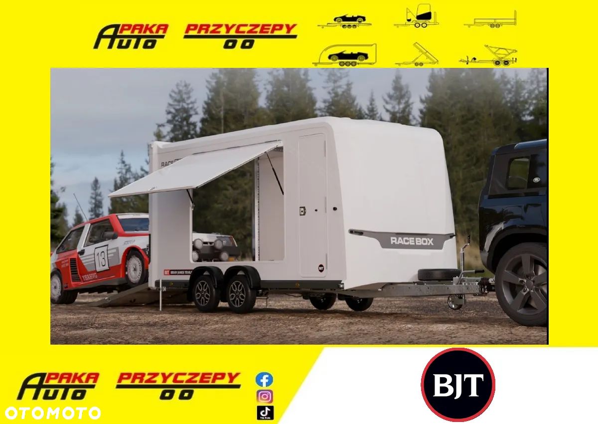 Brian James Trailers RACE BOX 4,5x1,9 M, Przyczepa do samochodów sportowych, quadów, motocykli, rowerów,DMC 3000 KG - 1