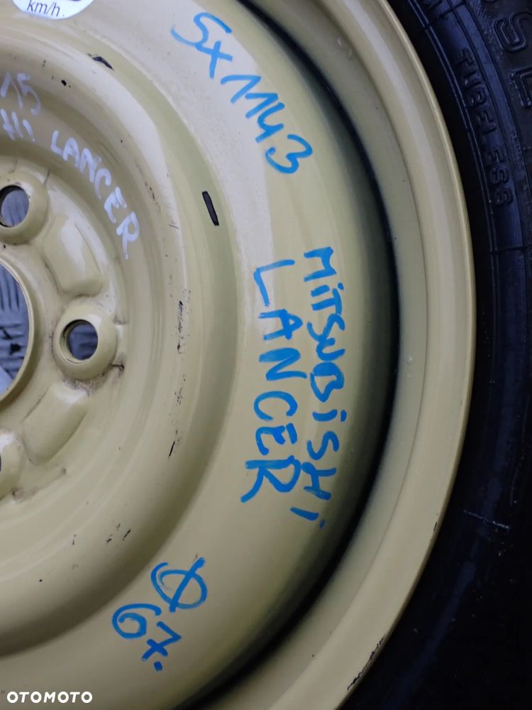 KOŁO ZAPASOWE DOJAZDOWE MITSUBISHI LANCER  125/70/16  5X114,3  PIASTA 67 - 4