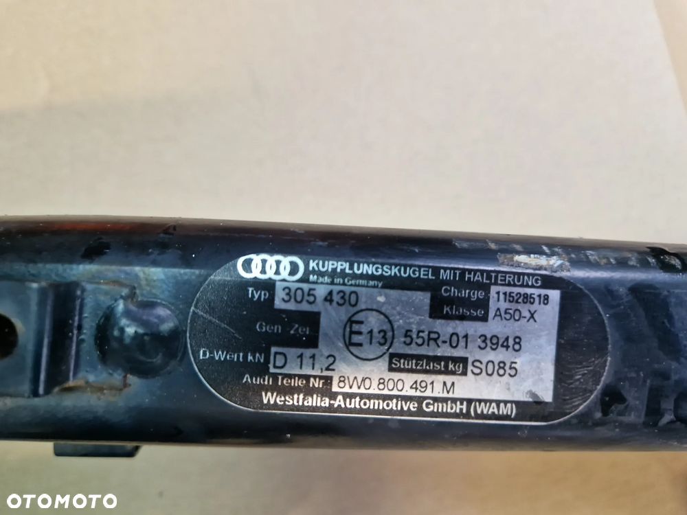 HAK HOLOWNICZY AUDI A4 B9 8W0.959.245 8W0800491 - 2