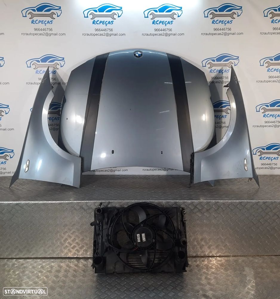 FRENTE COMPLETA BMW SERIE 1 E87 E81 PRE-LCI CAPOT PARACHOQUES GUARDA-LAMAS OTICAS RADIADOR VENTILADOR FRENTE FIBRA REFORÇO - 3