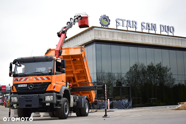 Mercedes-Benz AXOR 1833 4x4 PALFINGER PK 12001 HDS Żuraw Wywrotka Kosz Łyżka Zestaw