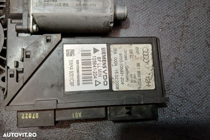 Motoras macara geam fata dreapta 0130821764 8E1959802H 0130821764 8E1 - 4