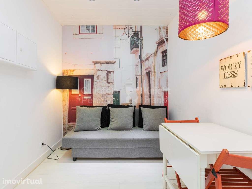 Apartamento T1 para arrendamento mobilado na Praça da Alegria - Grande imagem: 3/23