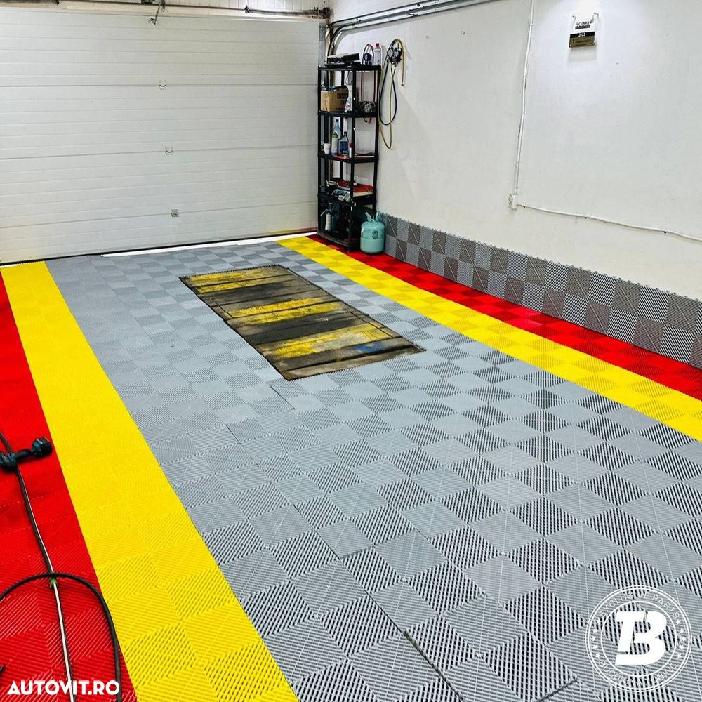 Pardoseala Modulara pentru Garaj si Ateliere Detailing - Gri Deschis - 4