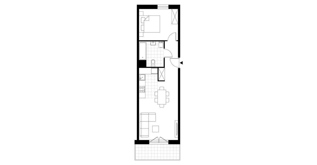 2-pokojowe mieszkanie 44m2 + balkon Bez Prowizji - Pełny obrazek: 3/23