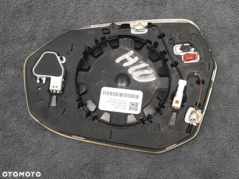 BMW 7 G70 WKŁAD LUSTERKA LUSTERKO PRAWY FOTOCHROM ASFERYCZNE ASYSTENT MARTWEJ STREFY - 4