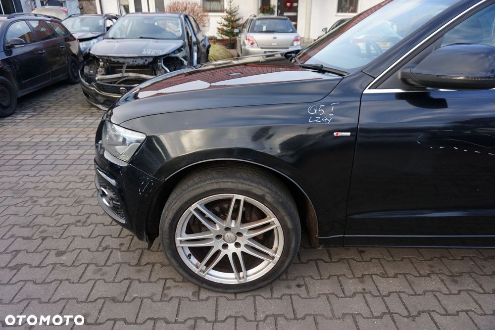 MASKA ZDERZAK BŁOTNIKI LAMPY Q5 I 8R LZ9Y XENON SPRYSKI S-LINE AUDI 2008-2012 CZARNY PRZÓD KOMPLETNY - 8
