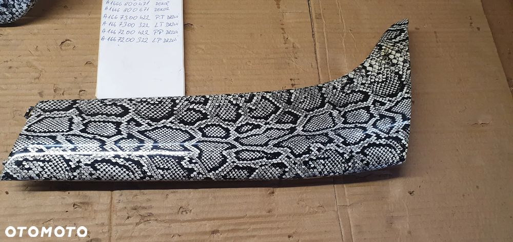 Listwa osłona dekor dekory komplet Mercedes GL X166 W166 - 8